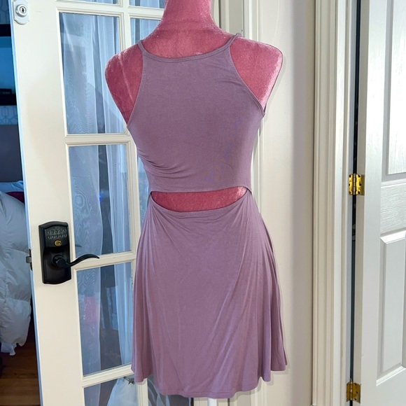 Muted purple open back Garage dress - Picture 1 of 4